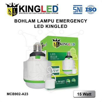 KINGLED Bulb Lampu LED Emergency 15Watt ACDC LED Bulb Emergency 15Watt AC/DC