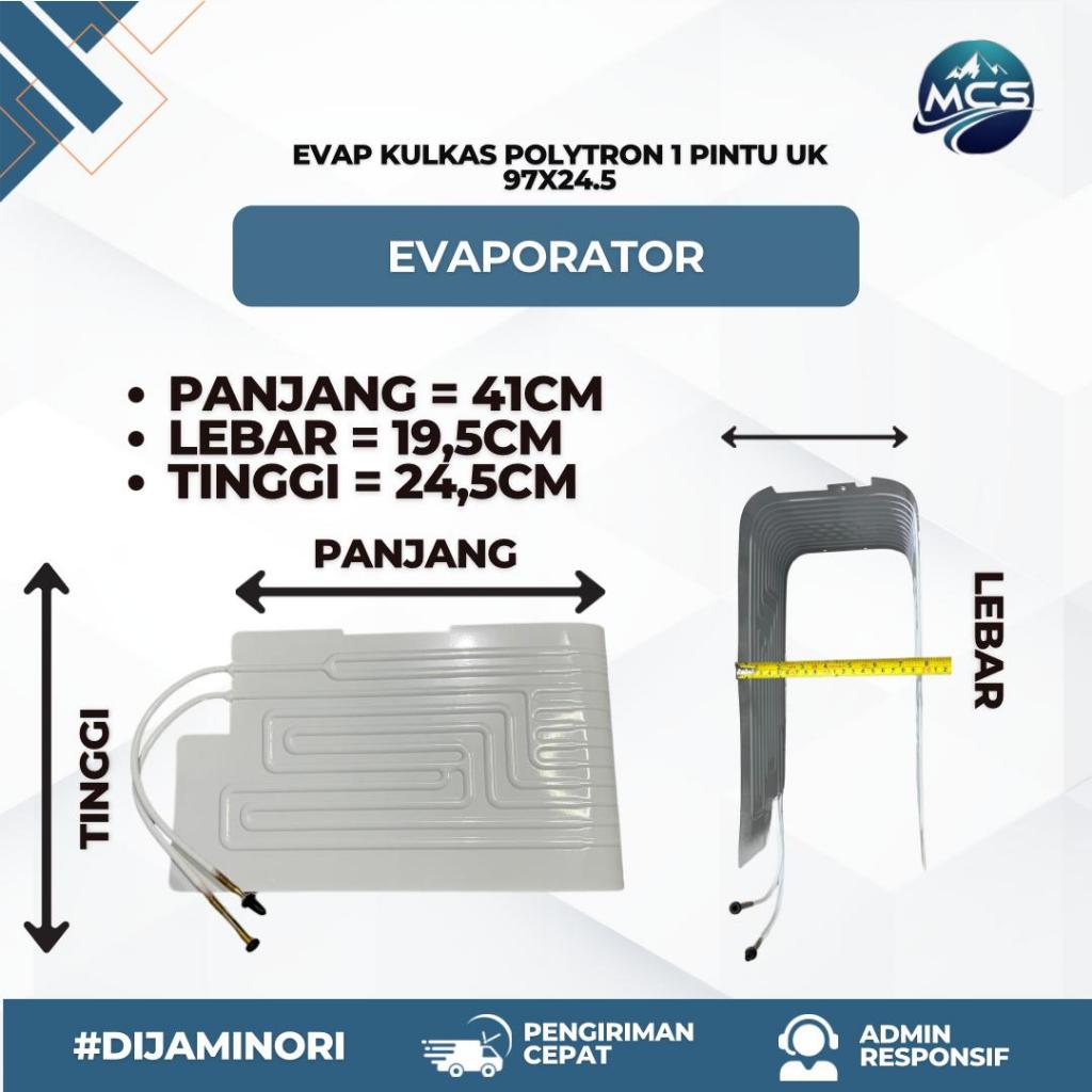 evap kulkas Polytron 1 pintu uk 98x24.5 / Evaporator Kulkas Polytron satu Pintu  original/Epap