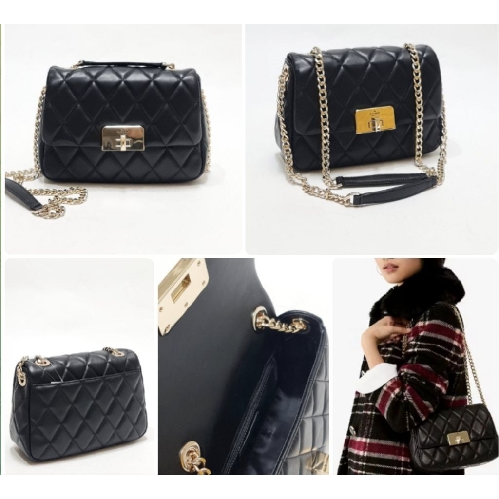 Tas KS Carey Small Flap Crossbody Smooth Quilted 22x13x7cm