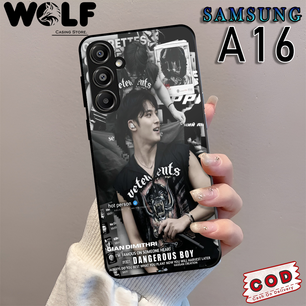Case Handphone Mingyu Untuk Samsung a16,s24,a36,a34 5g,a15,a06,a04e,a32,a07 Terbaru - Softcase Glass