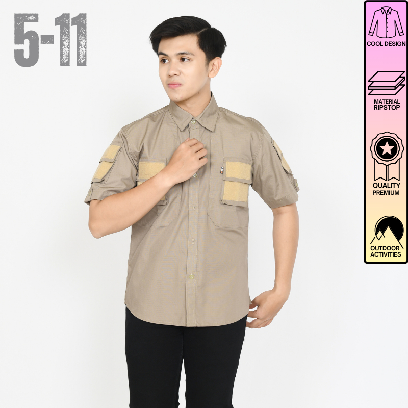 Baju Seragam Kerja Kantor PDH Kemeja Tactical Outdoor Premium Original