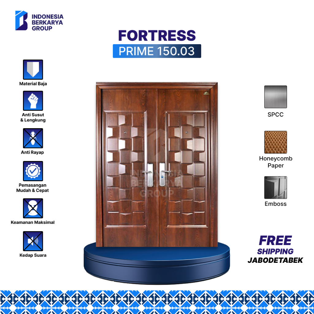 Pintu Baja Fortress Prime 150.03 (Double Door)