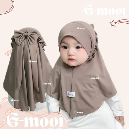 hijab anak bayi bergo pita ( 1-3 tahun ) kerudung anak perempuan terbaru