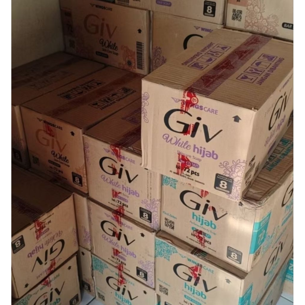 sabun giv 1karton isi 72 pcs