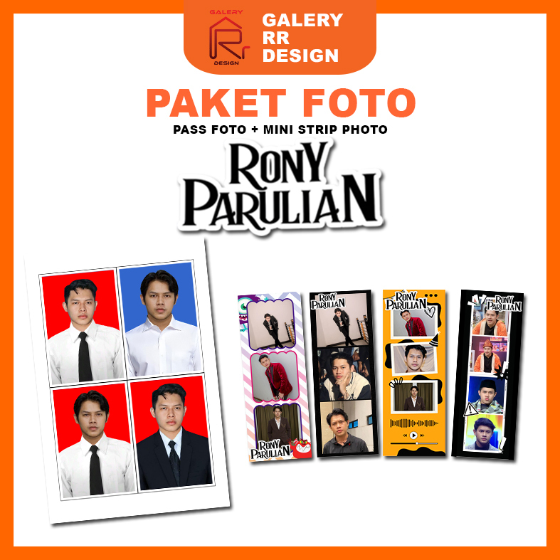 [PAKET PHOTO] PAS FOTO RONY PARULIAN | MINI STRIP PHOTO RONY PARULIAN
