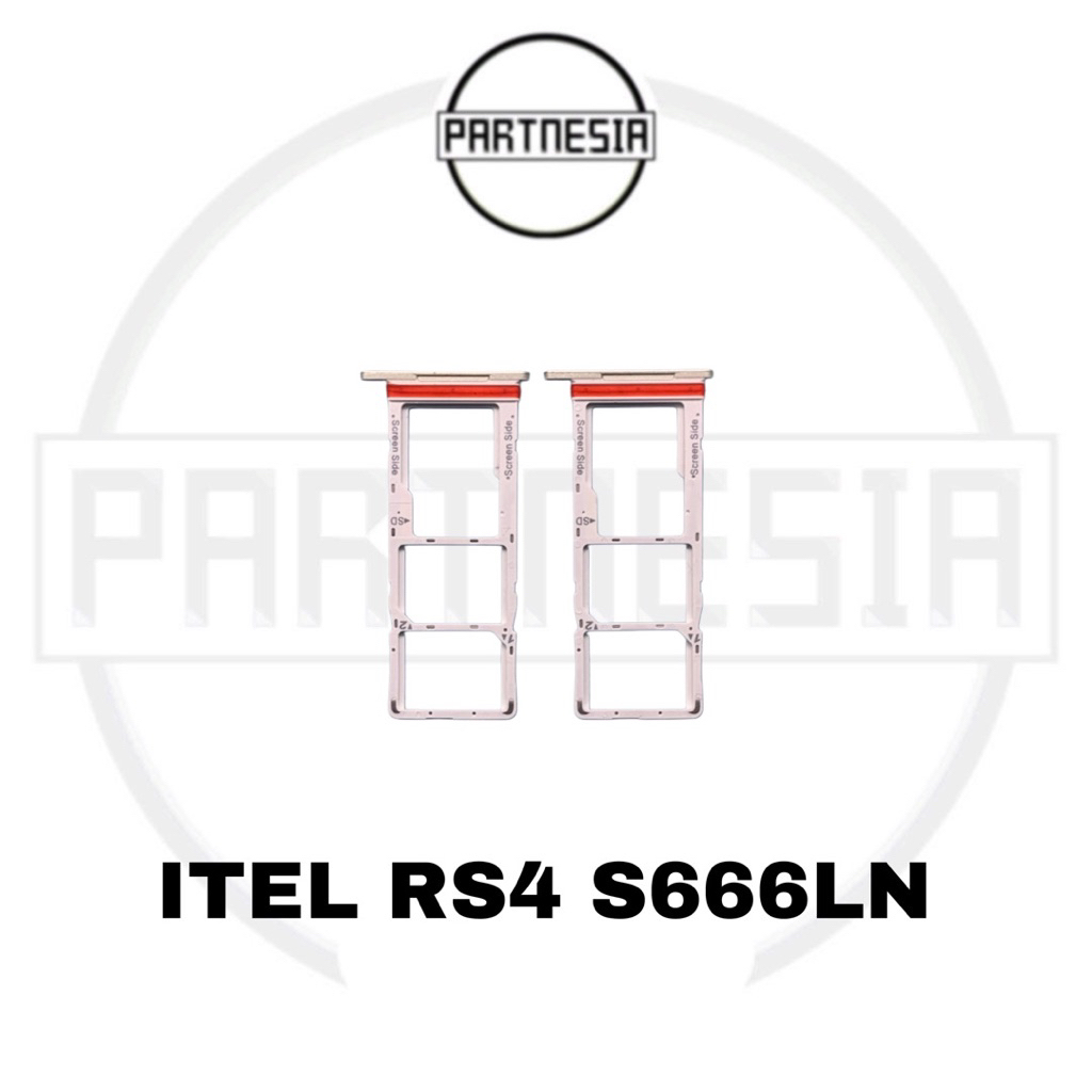 SIM TRAY SLOT SIM LOCK CARD TEMPAT KARTU ITEL RS4 S666LN ORIGINAL COPOTAN