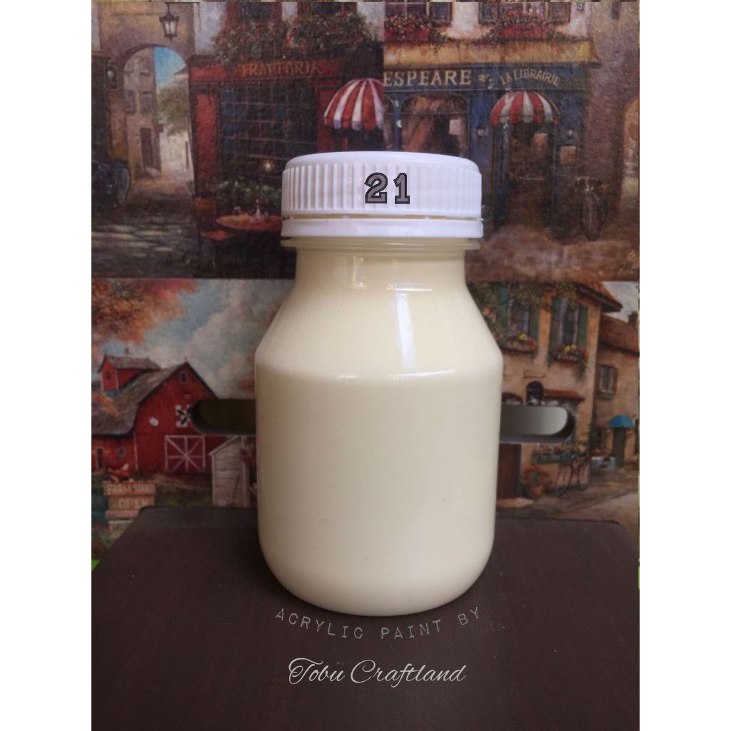 Cat Akrilik No.21 120ml | Acrylic Paint by Tobu | Anti-crackle | Eco friendly