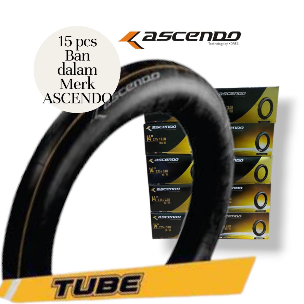 Ban dalam ring 14 ukuran 275/300-14 ascendo