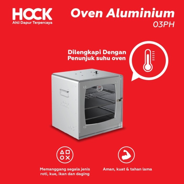 Oven HOCK Alumunium No. 3 Putaran Hawa / oven kompor gas / oven hock