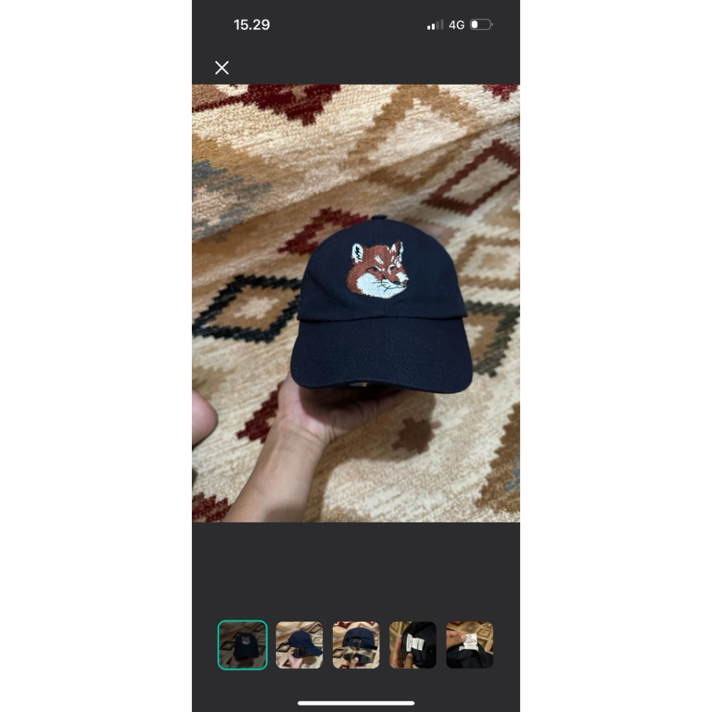 topi authentic second maison kitsune large fox