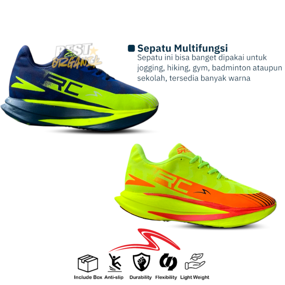 Ready Stock Diskon Sepatu Joging Pria Wanita Specs Putih Merah - Sepatu Lari Pria Sepatu Sport Pria