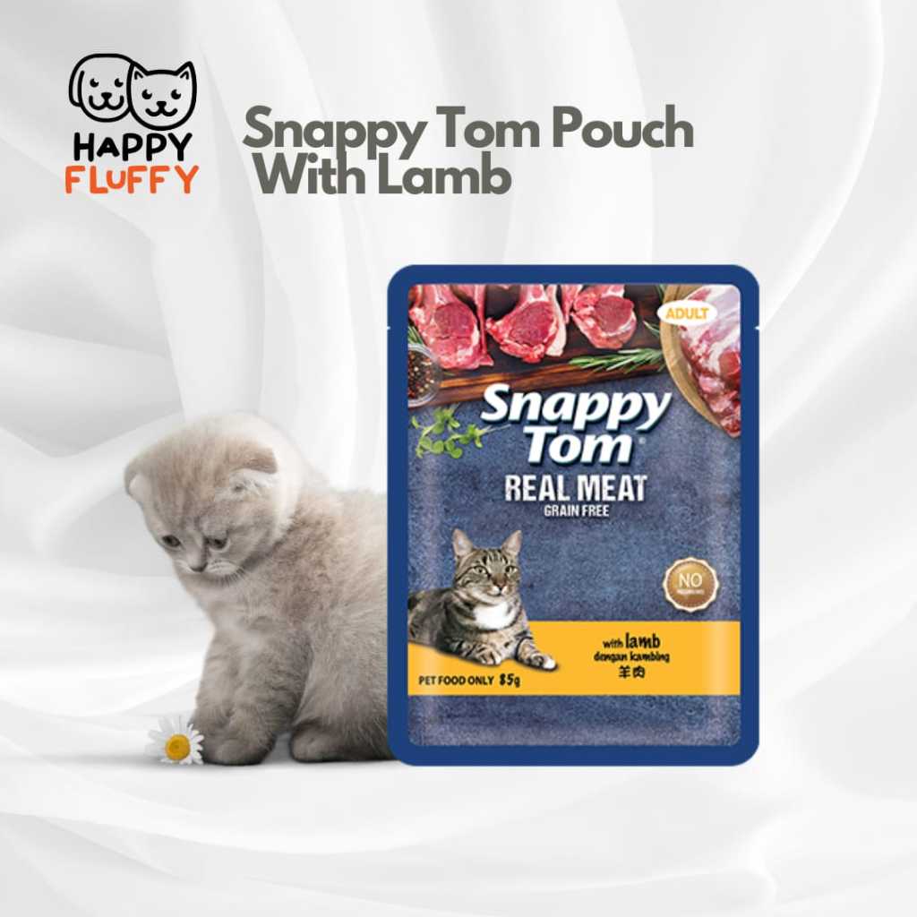 Snappy Tom Pouch Lamb 85g - Snack Kucing