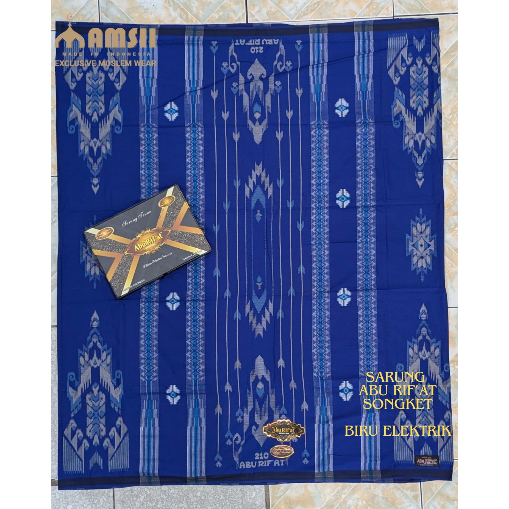 Sarung Abu Rif'at Songket Super Rayon motif BHS Ardan