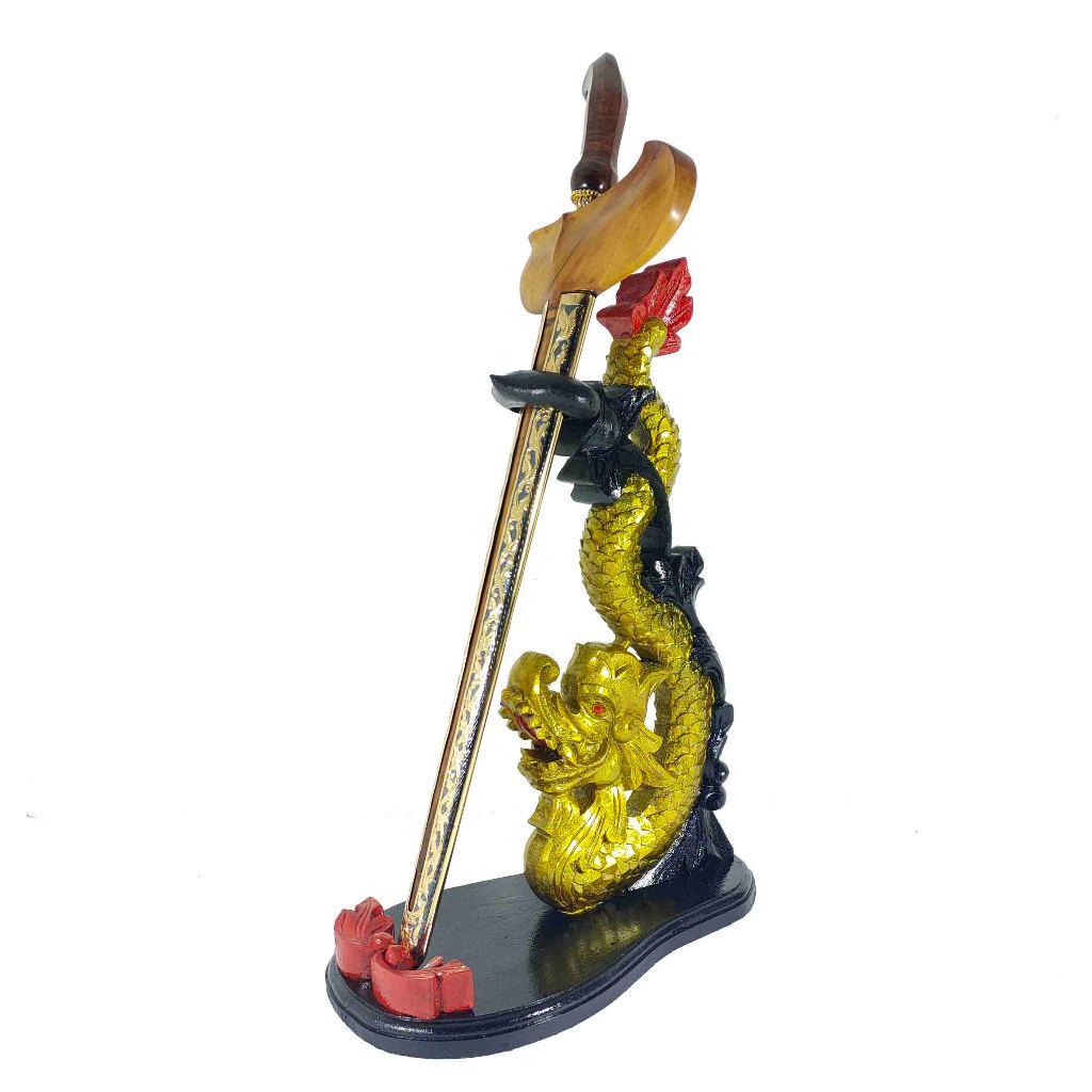 Stand Keris Berdiri Kayu Jati Model Naga Raja Finisihing Premium