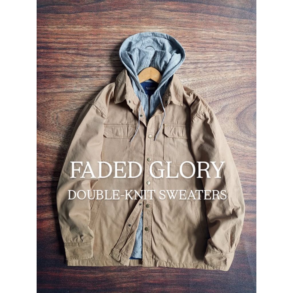 JAKET FADED GLORY DOUBLE-KNIT SWEATERS CASUAL PRIA SECOND PRELOVED