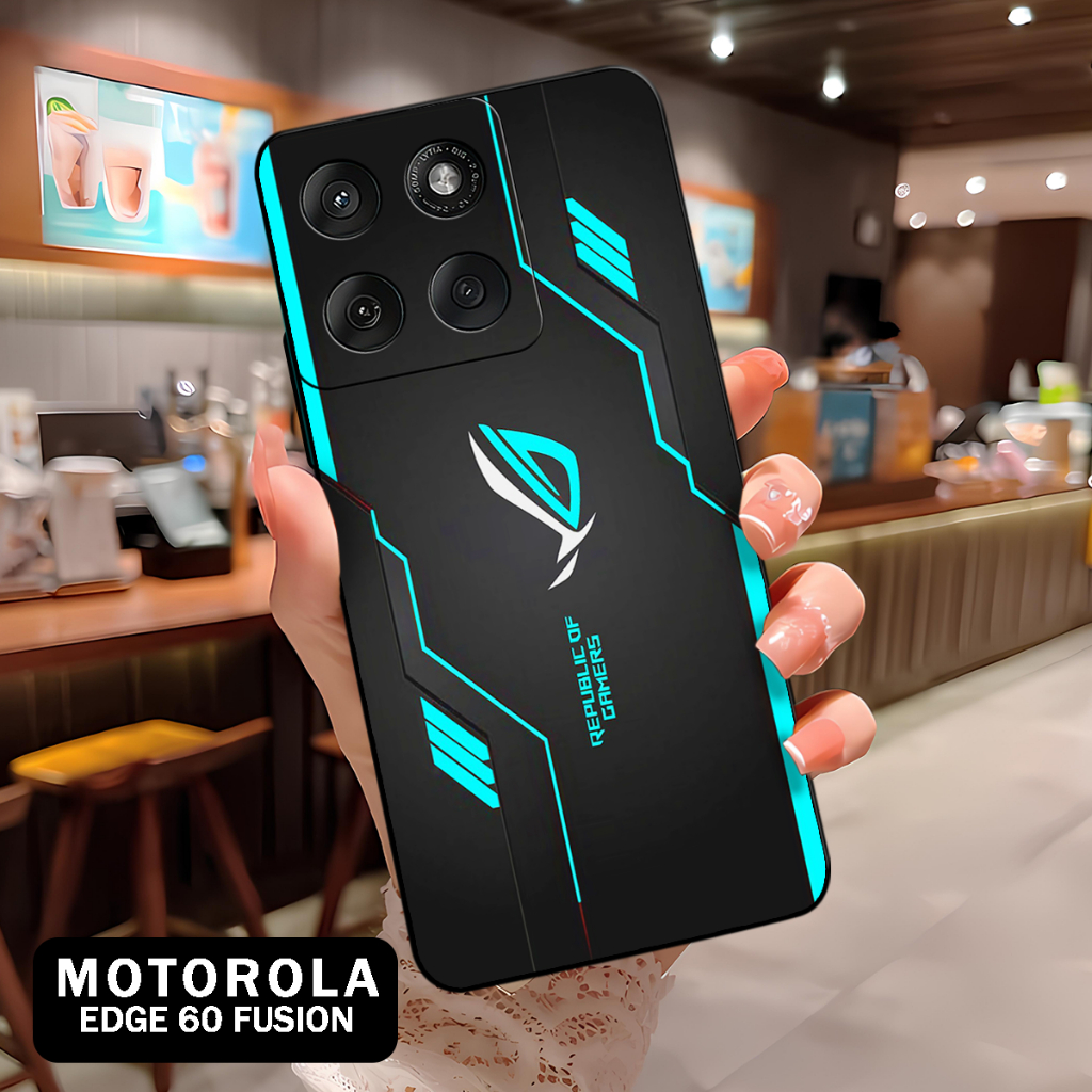 ( BT 4 ) Softcase Silikon hp Motorola Edge 60 Fusion l full karet lentur Untuk  Camera l Silicone l 