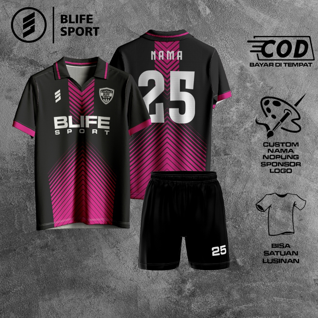[ COD BISA SATUAN ] JERSEY FUTSAL/BOLA CUSTOM FULL PRINTING