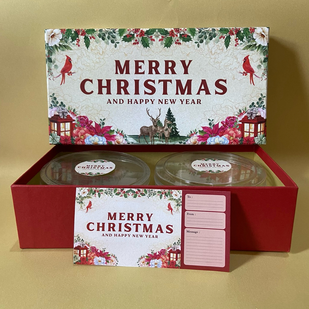 NATAL BOX KUE KERING | HARDBOX CHRISTMAS | KOTAK KADO NATAL