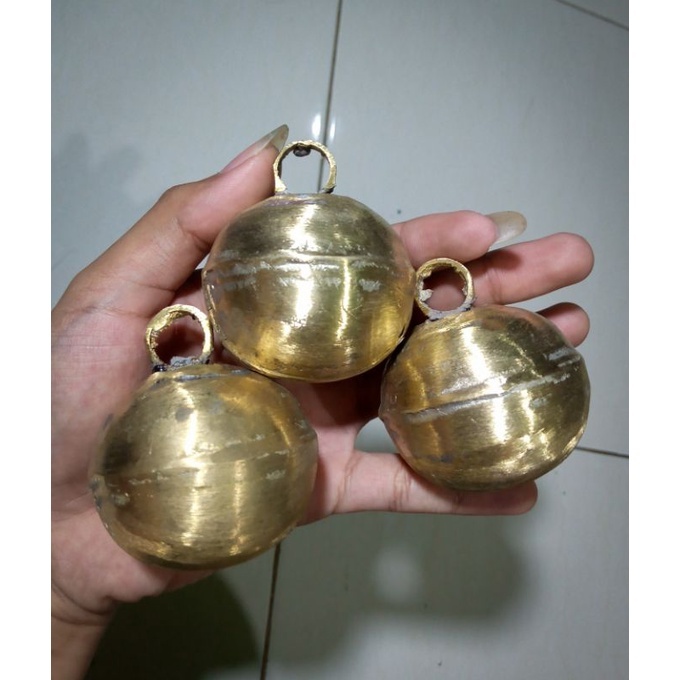 ✨READY MURAH✨ Klintingan Krincingan kuningan Lonceng bulat  / Lonceng kuningan / Kelonong sapi