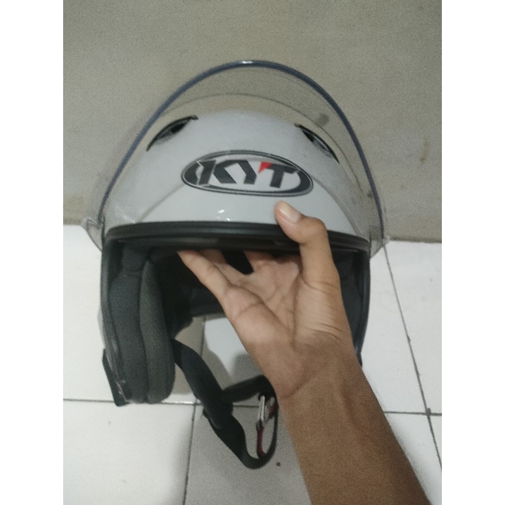 KYT NFJ Asphalt Grey Second SIZE XL+SENA 20S