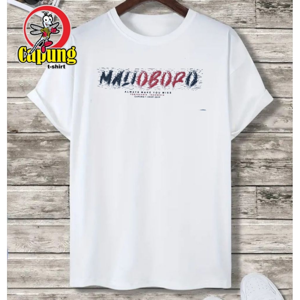 KAOS JOGJA MALIOBORO ASLI JOGJA MEREK CAPUNG T-SHIRT KAOS JOGJA OLEH OLEH KHAS JOGJA KAOS JOGJA ORIG