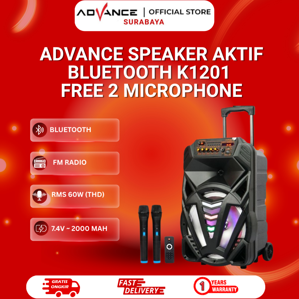 Speaker Bluetooth Advance K1201