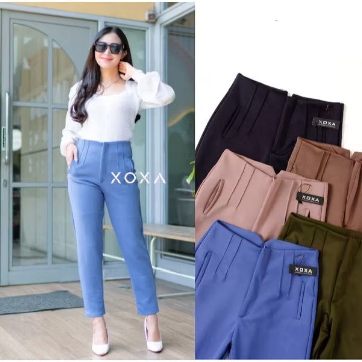 CELANA SCUBA PENSIL SAKU PASPOL / CELANA WANITA PENSIL SCUBA PREMIUM