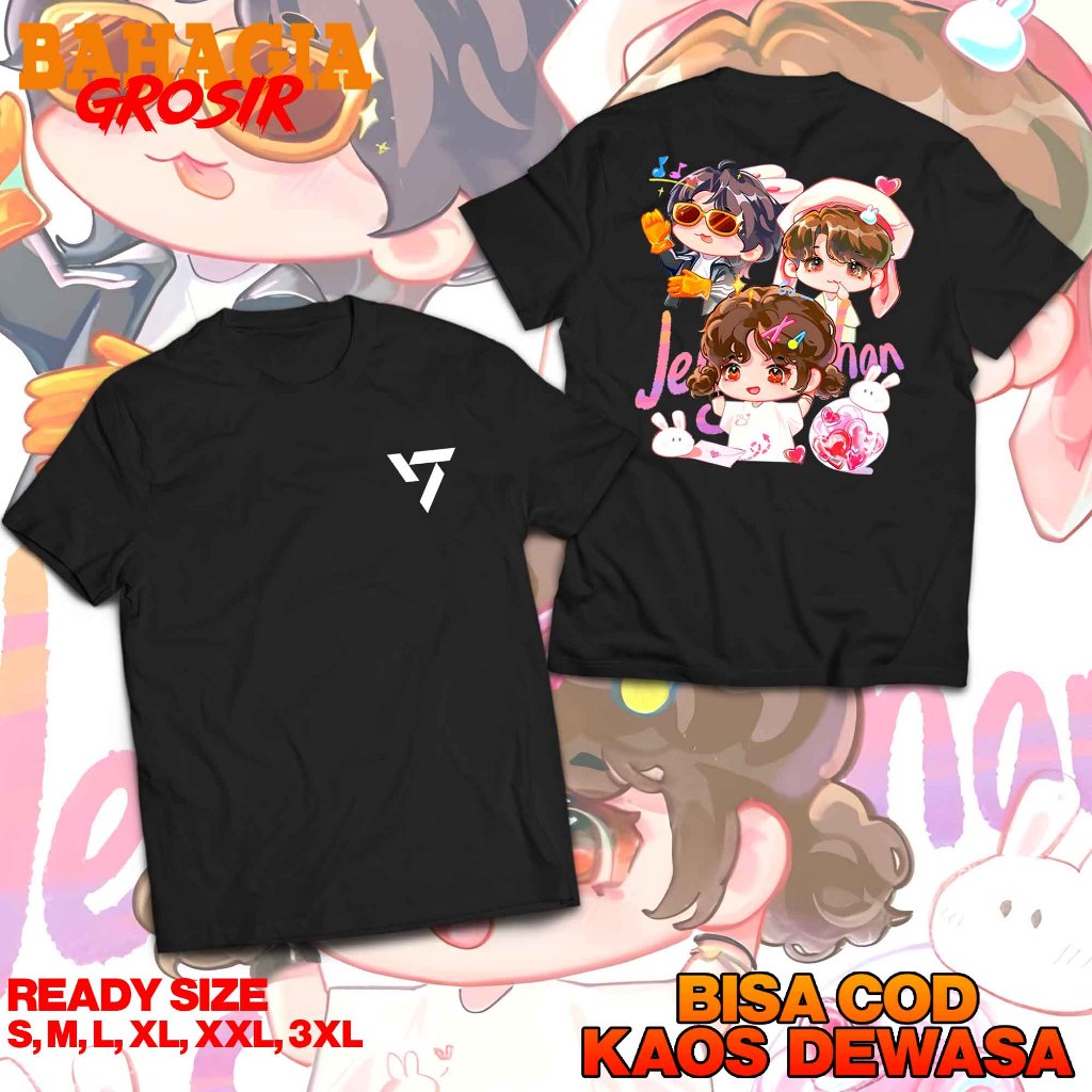 Kaos SVT Jeonghan Chibi Terbaru - Hoshi, Vernon, Wonwoo The 8 DK Tshirt Carat Bahan Cotton 24s