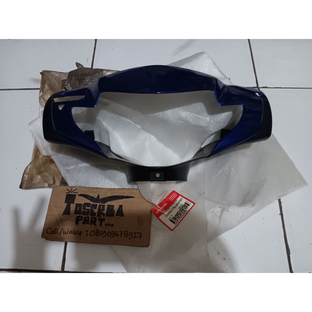 Batok lampu depan honda supra x125 old biru original ahm