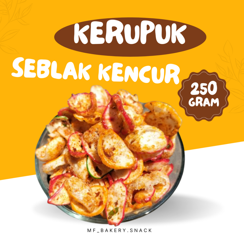 Kerupuk Seblak Kencur Pedas Gurih 250 gram