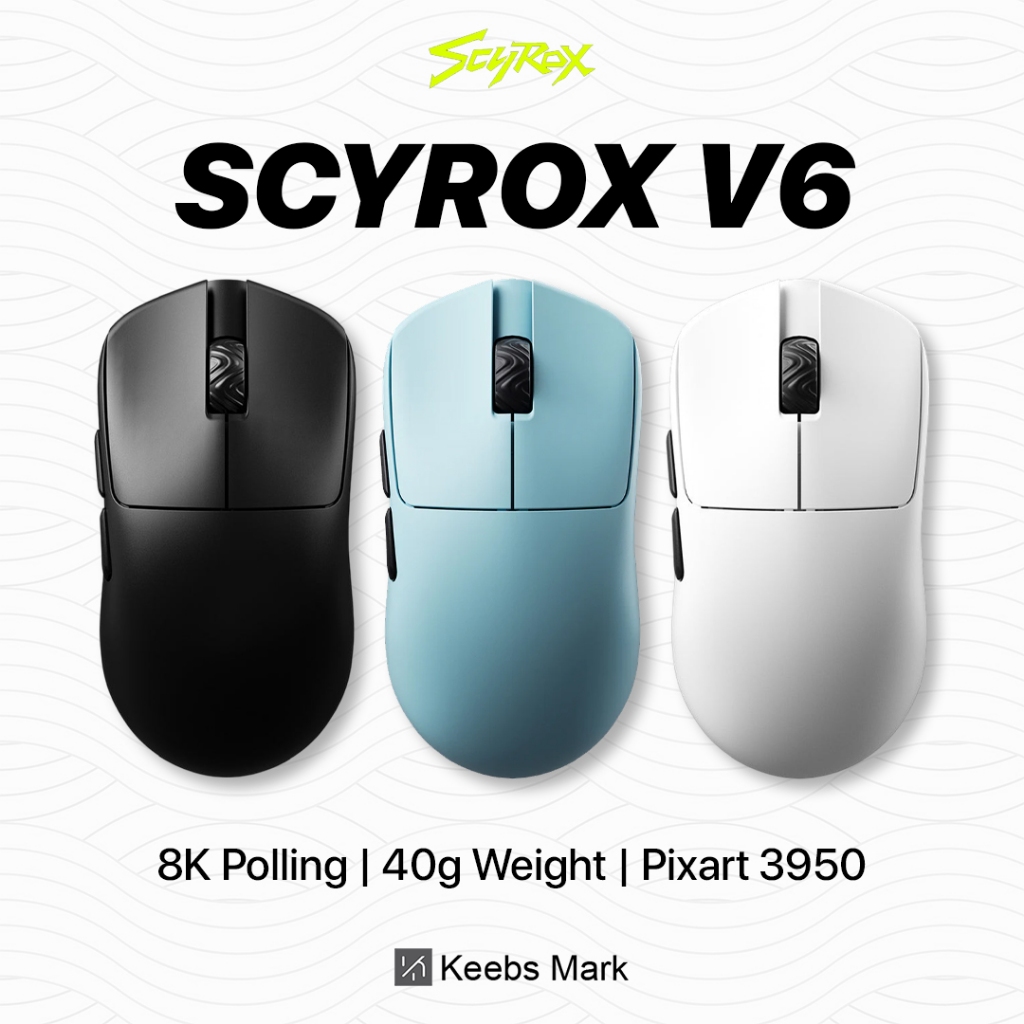 Scyrox V6 Super Lightweight Gaming Mouse 8K Polling Rate