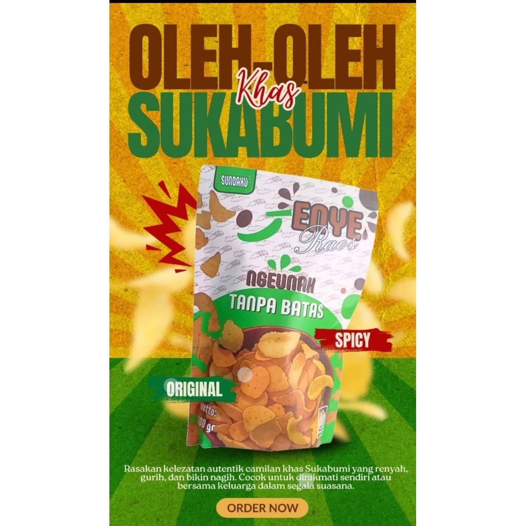 Sundaku, Snack Enye Cemilan Asli Sukabumi Rasa Kencur