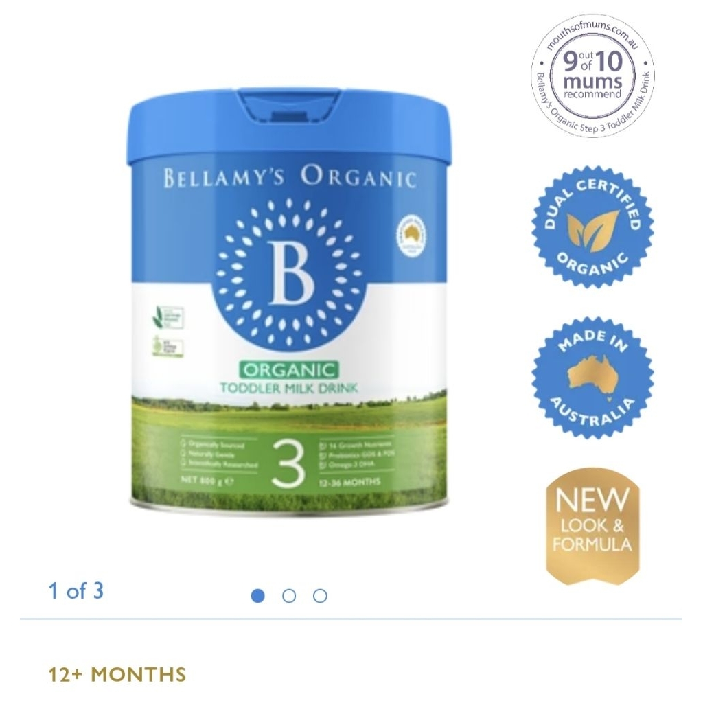 Bellamy's Organic Step 3 Toddler Milk Drink 800gr