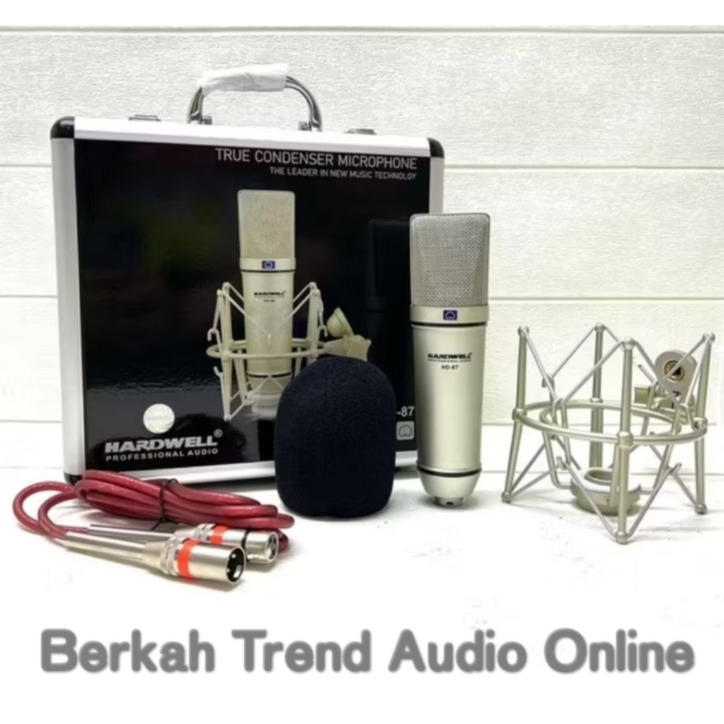 Mic Hardwell Hd 87 Original Mic Condenser / Mic Podcast / Mic Studio