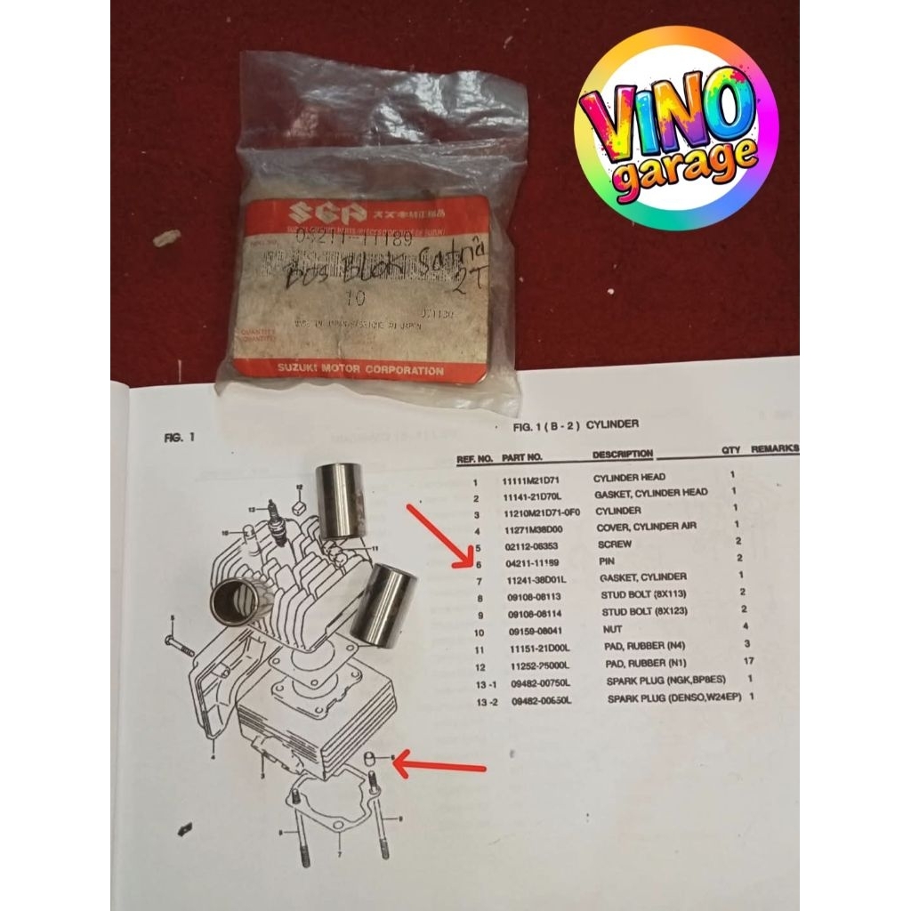 Pin Bos Bosh Blok Seher Suzuki Rgr 150 Satria 2 Tak 04211-11189 Original SGP