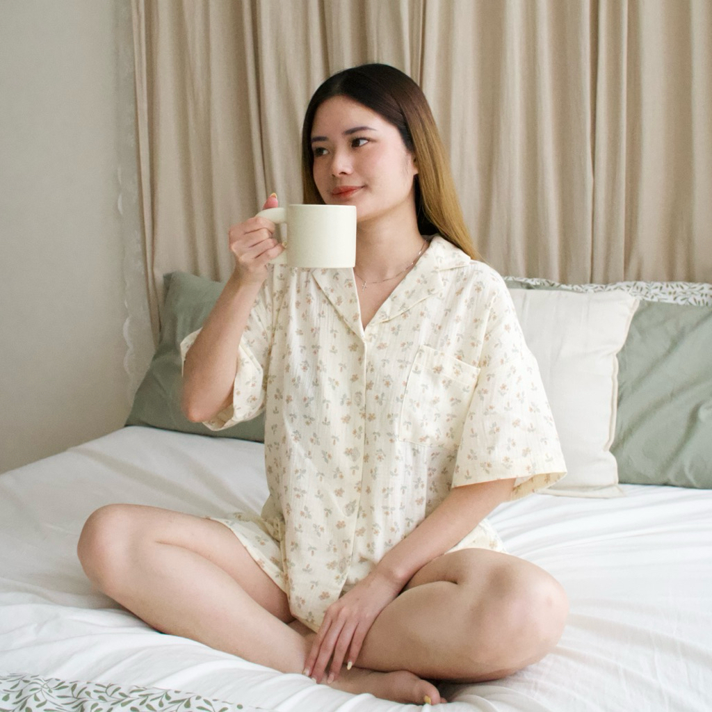 OSEYO - Key Set | Cotton Crinkle Pajamas | Baju Tidur