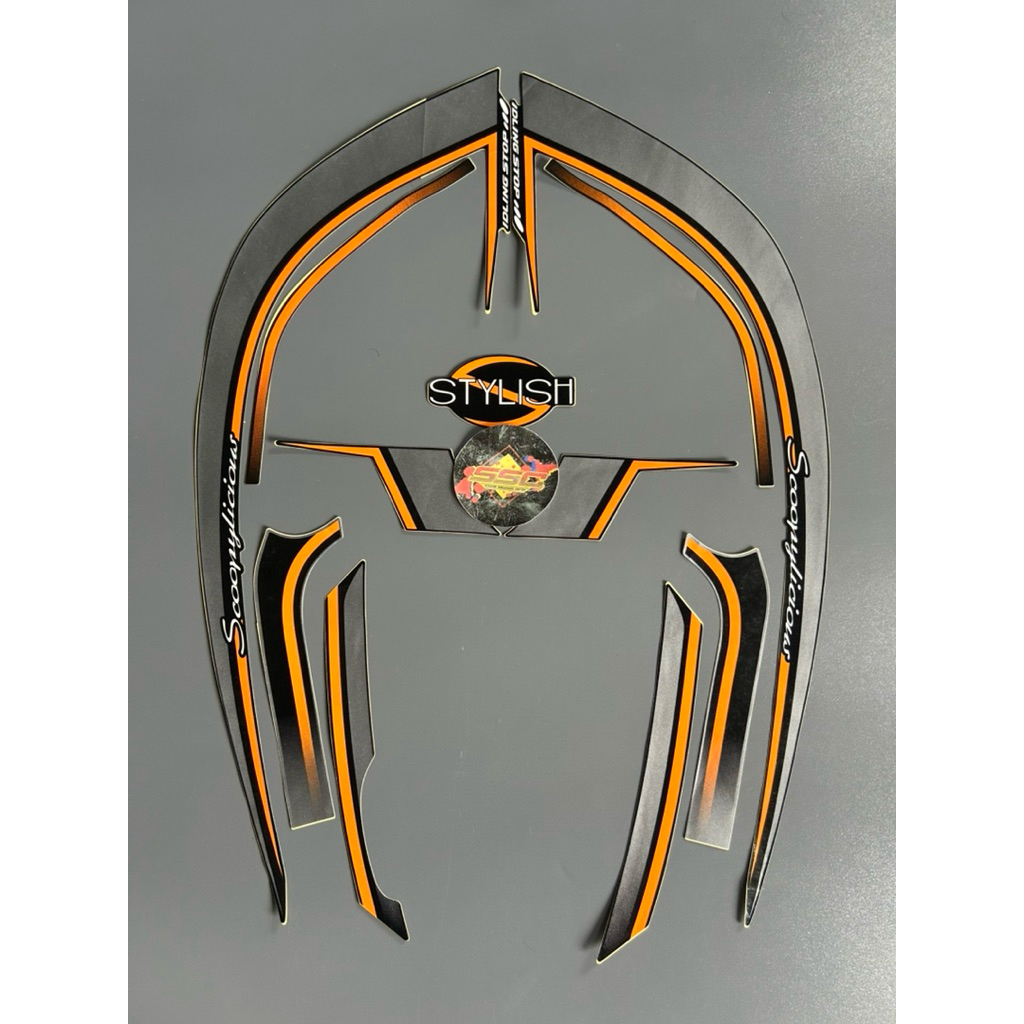 STRIPING STIKER SCOOPY STYLISH 2017 ABU ABU ORIGINAL