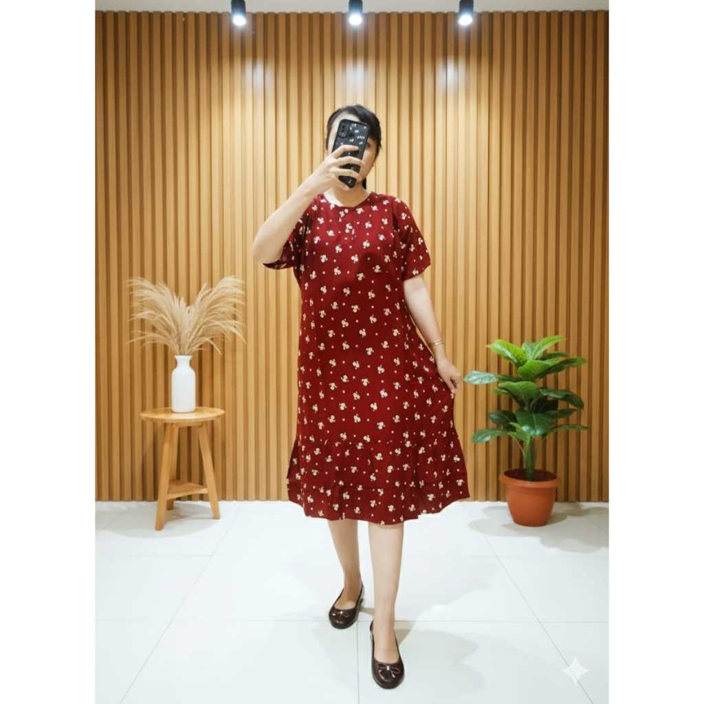 Daster Rampel Bahan Rayon Premium Kain Adem dan Tebal