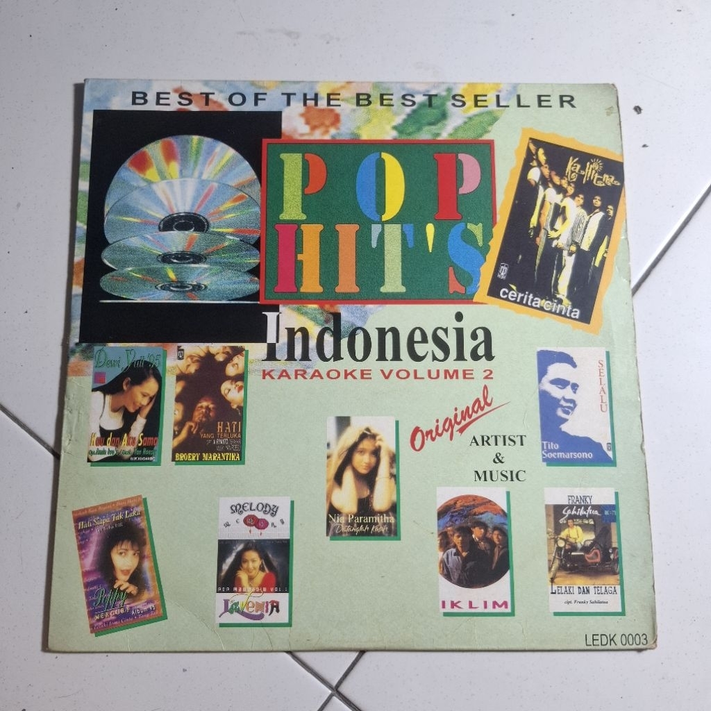 Laserdisc Musik Indo Pop Hits The Best Seller Second