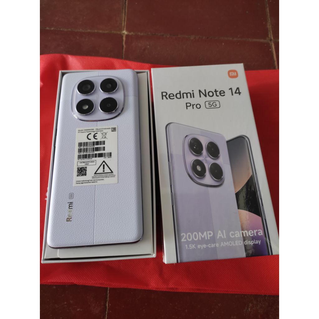 Redmi note 14 pro 5G ram 8/256gb fullset / Hp bekas like new
