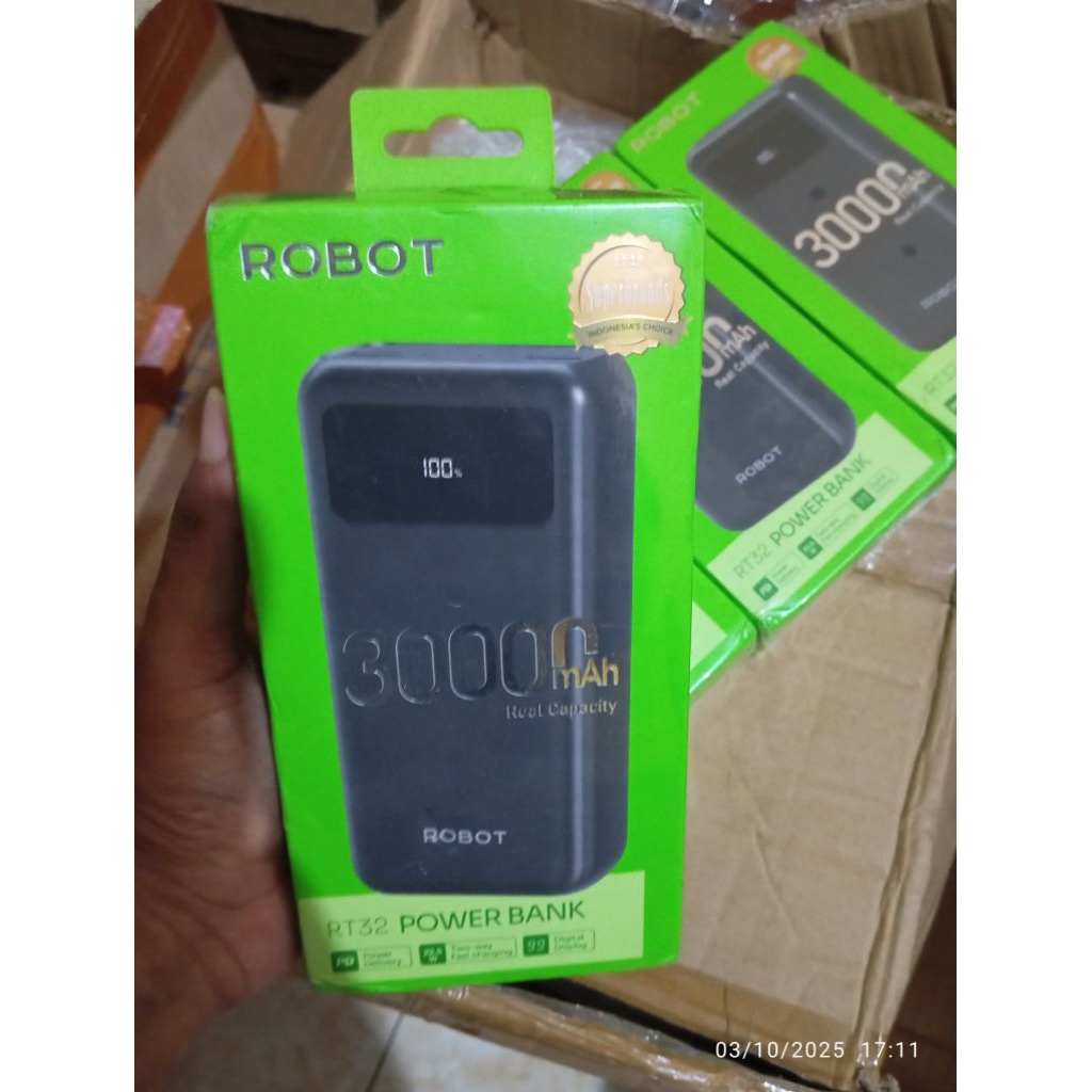 Powerbank Robot 30000mah segel