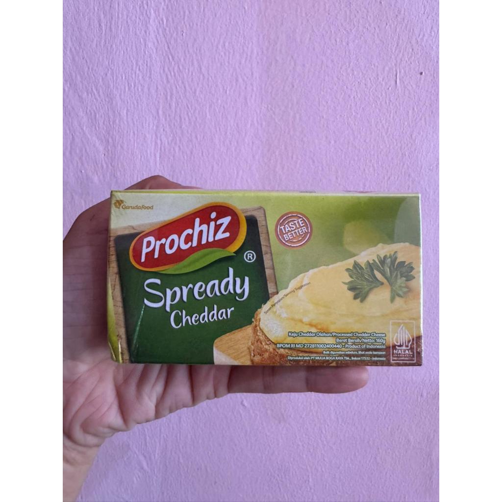 prochiz spready cheddar 160gram / keju spready prochiz cheddar