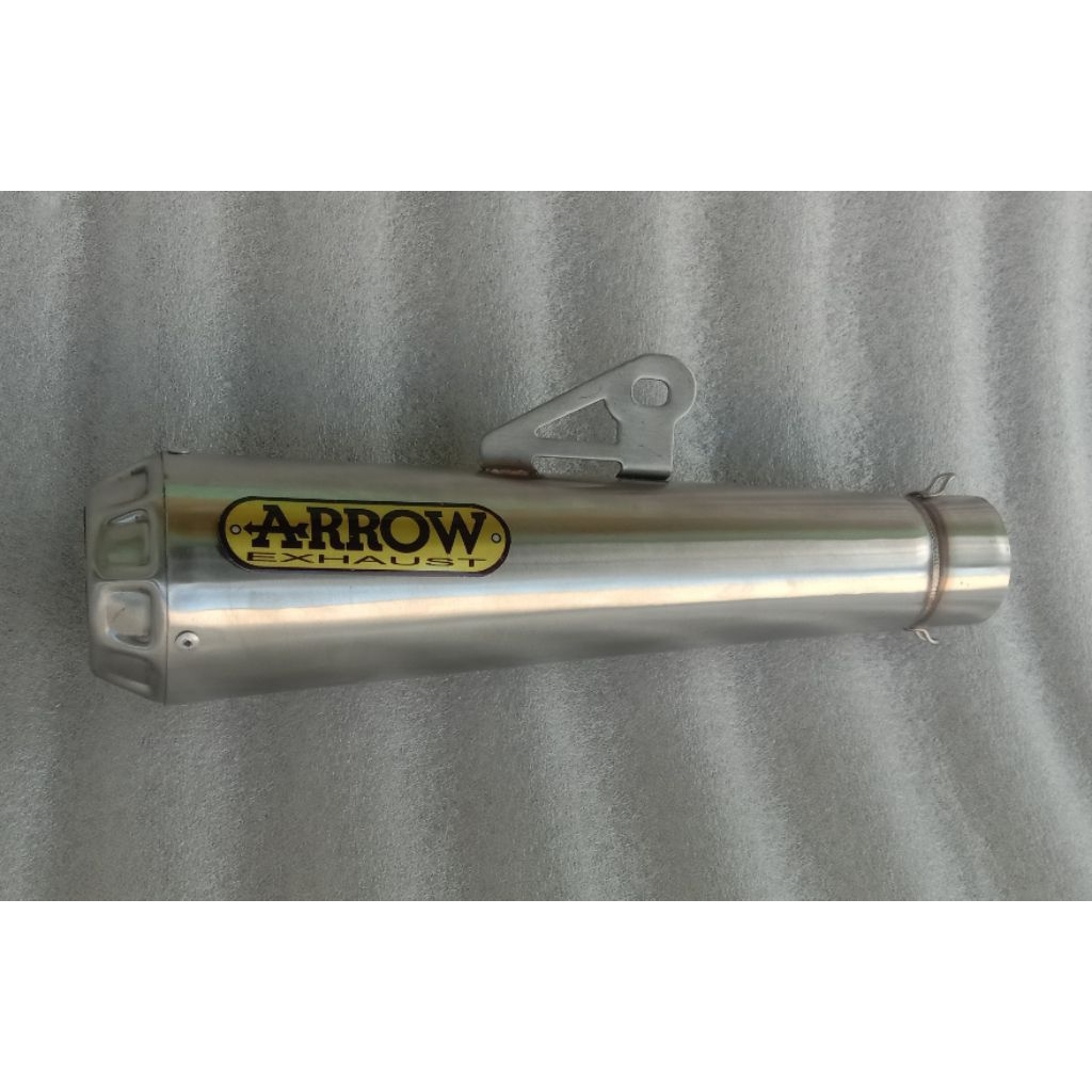 knalpot racing Arrow  panjang silincer knalpot racing inlet 50mm Vixion Fu GSX Sonic CBR dll