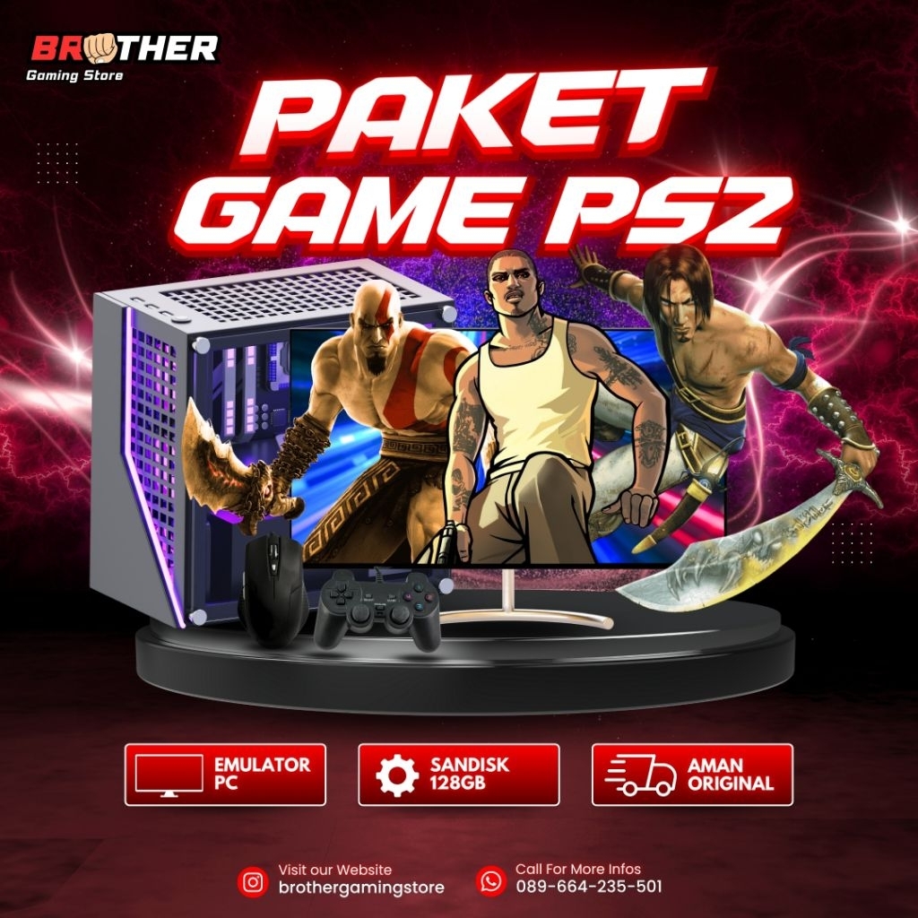 FLASHDISK GAME PS2 UNTUK PC (128GB)