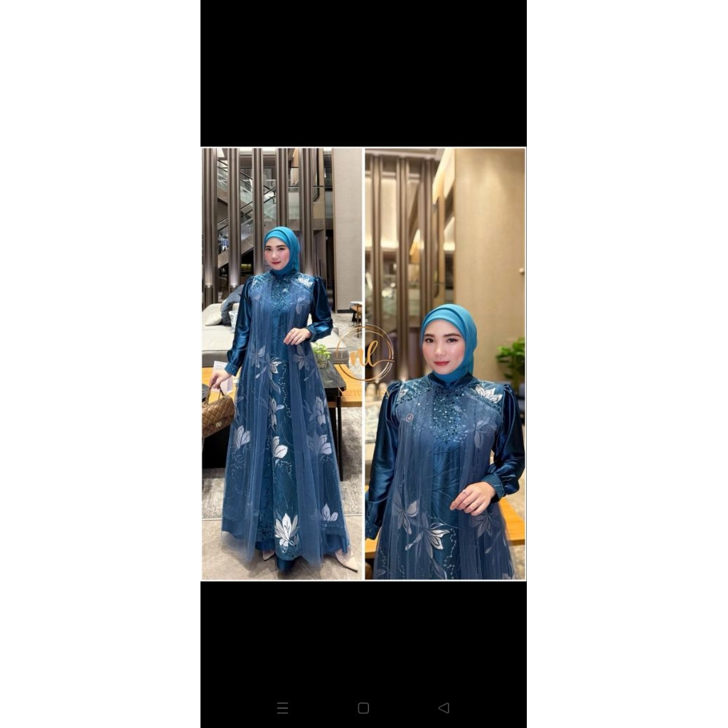 Viola Dress Ori by NewLusy Gamis Lebaran 2026 Gamis Pesta Gamis Mewah