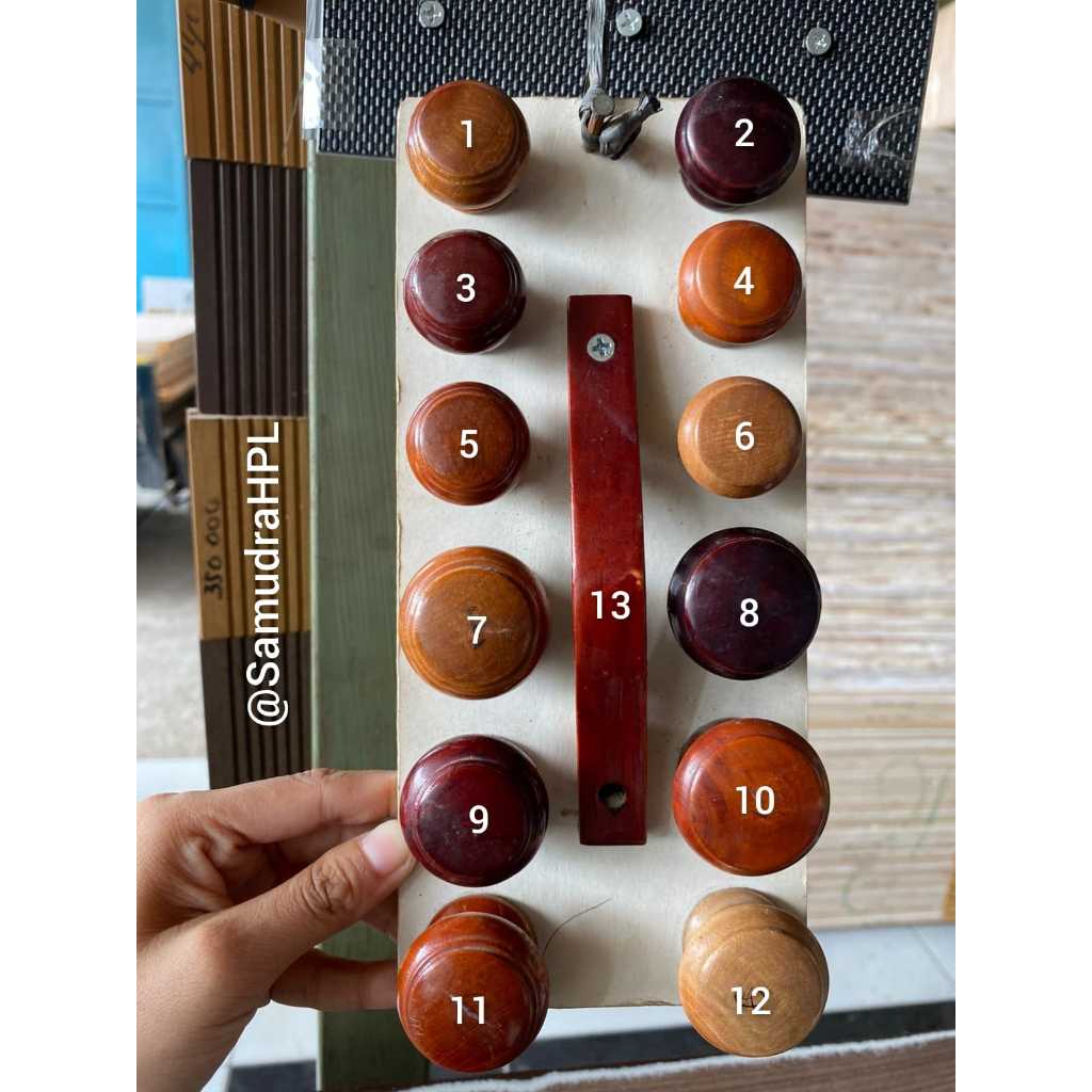 (HARGA 1PCS) Handel Tarikan Laci Knob Kayu Handle Laci Lemari Bulat Pegangan handle laci
