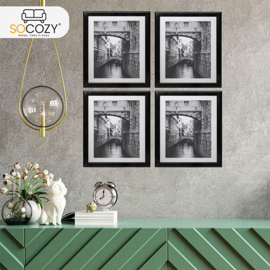 Socozy - Bingkai Foto Hitam || Pigura Aesthetic || Frame Foto 10R Bryan || Kualitas Ekspor