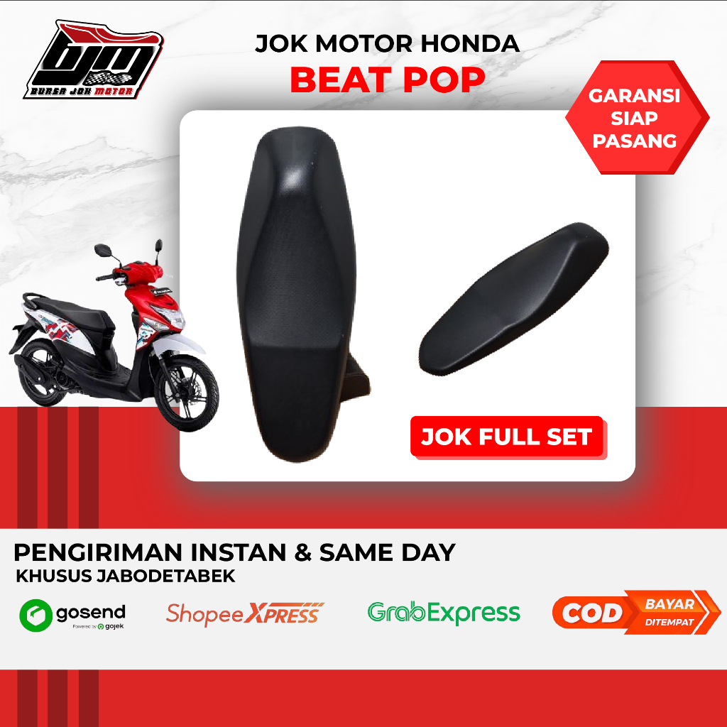 Jok motor beat pop standar & variasi komplit tinggal pasang I Pengiriman Instan & Sameday
