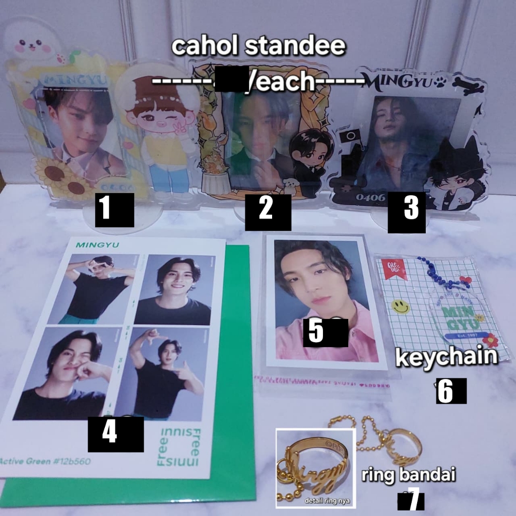 [READY INA] SEVENTEEN PHOTOCARD PC MINGYU STANDEE CAHOL INNISFREE POSTCARD OFFICIAL