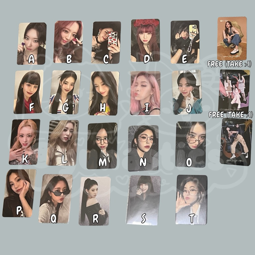 [READ DESC] Photocard ITZY Yeji Lia Ryujin Chaeryeong Yuna Icy Pout Noot Noot Benefit Cheshire Check